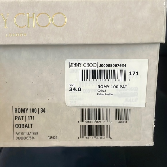 Jimmy Choo Romy Pumps, new, size 34, colbalt - Picture 7 of 7